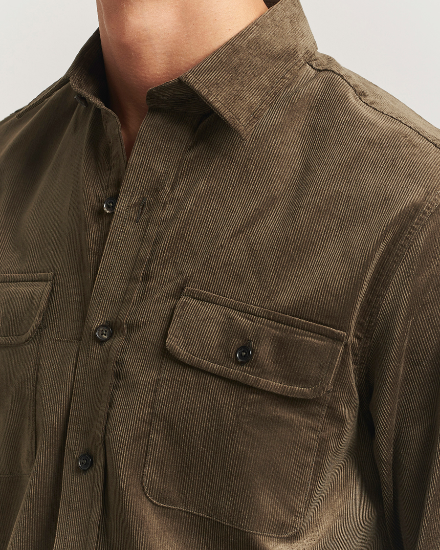 Homme | Chemises | Ralph Lauren Purple Label | Corduroy Overshirt Loden