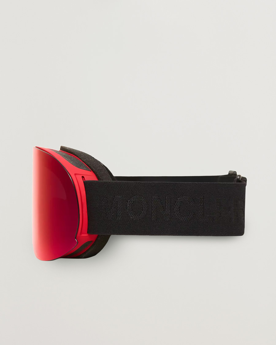 Homme | Lunettes De Soleil | Moncler Lunettes | 0ME8017 Ski Goggles Black/Red