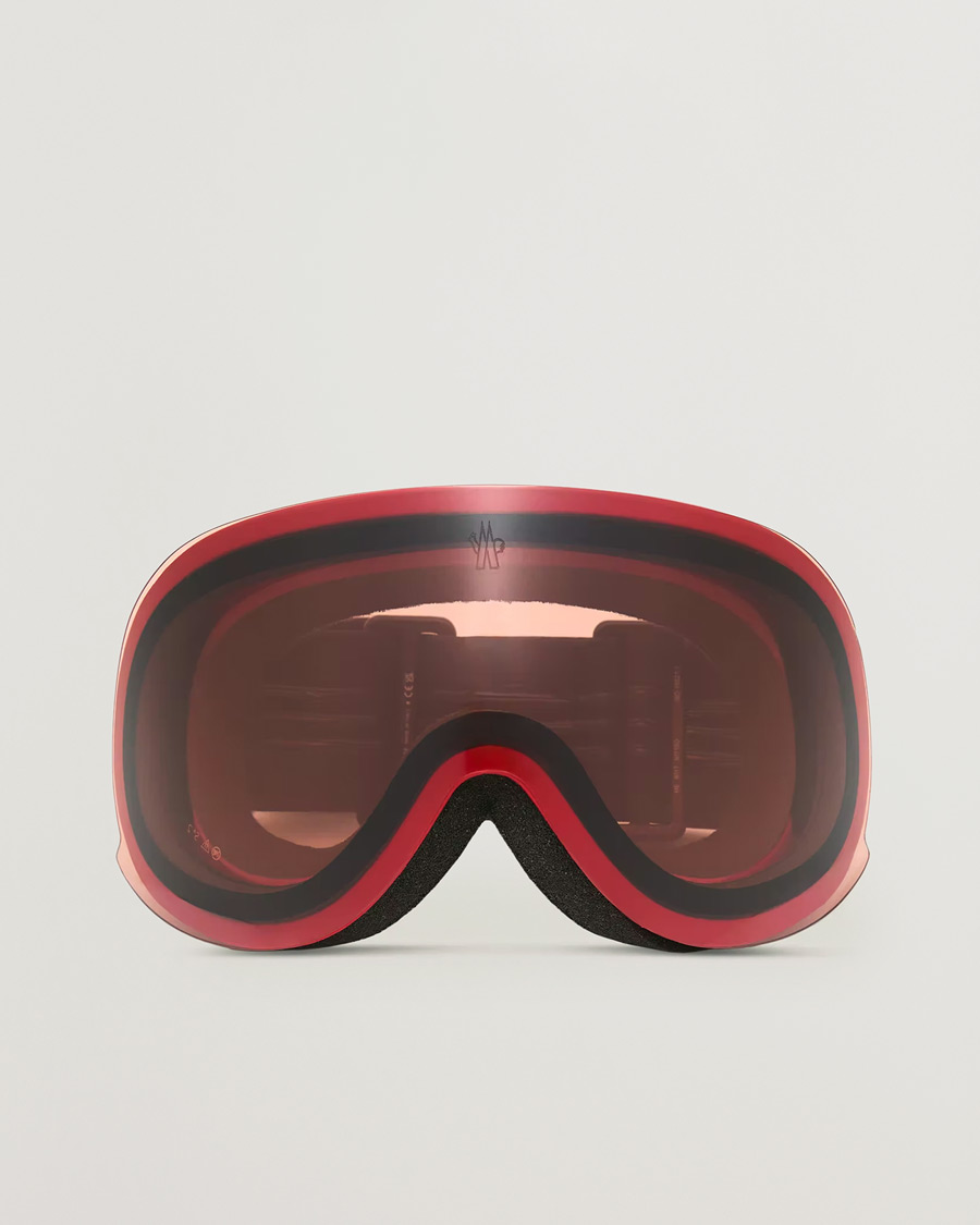 Homme | Lunettes De Soleil | Moncler Lunettes | 0ME8017 Ski Goggles Black/Red