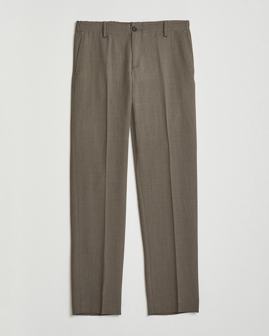 Homme | Pantalons | Filippa K | Troy Tailored Drawstring Trousers Driftwood