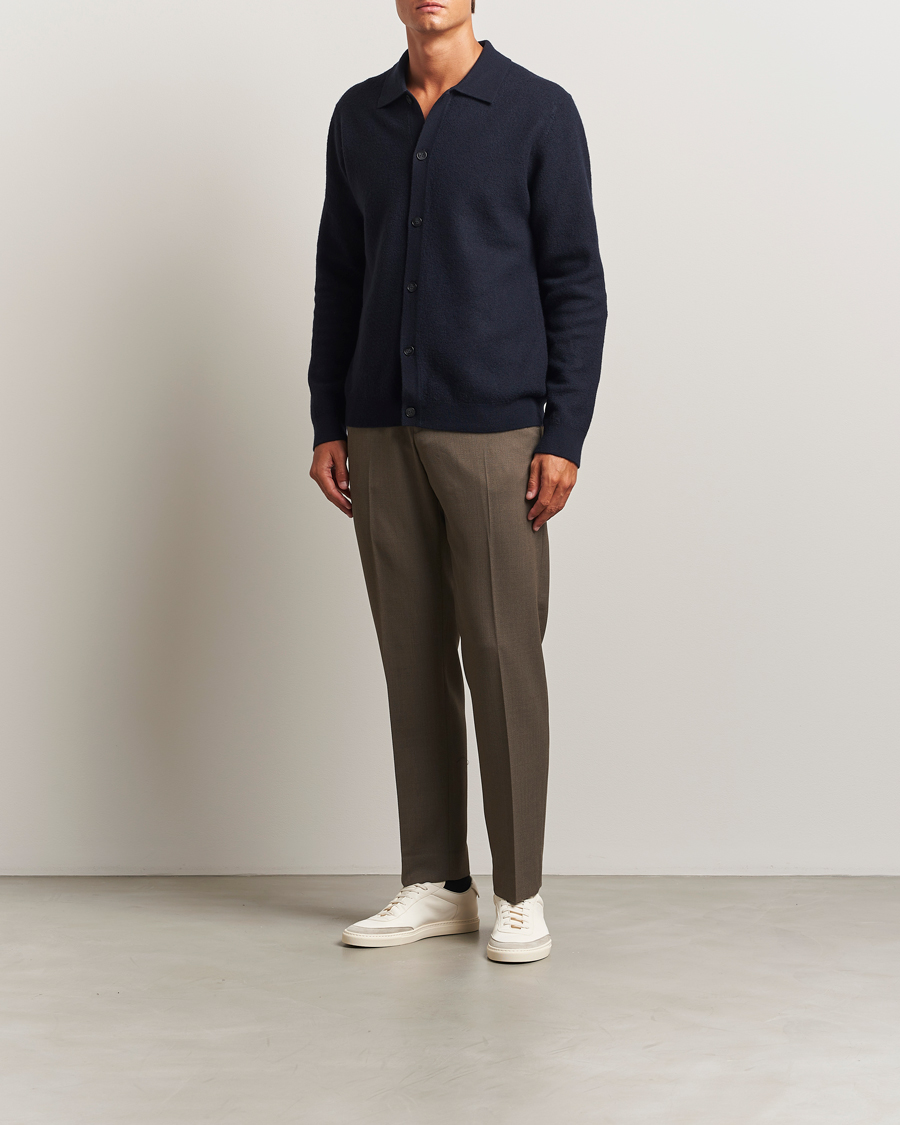 Homme | Pantalons | Filippa K | Theo Relaxed Wool Trousers Driftwood