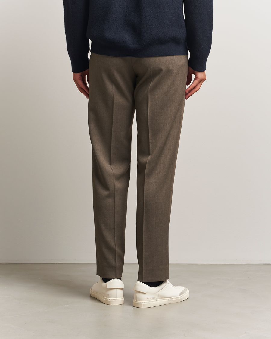 Homme | Pantalons | Filippa K | Theo Relaxed Wool Trousers Driftwood