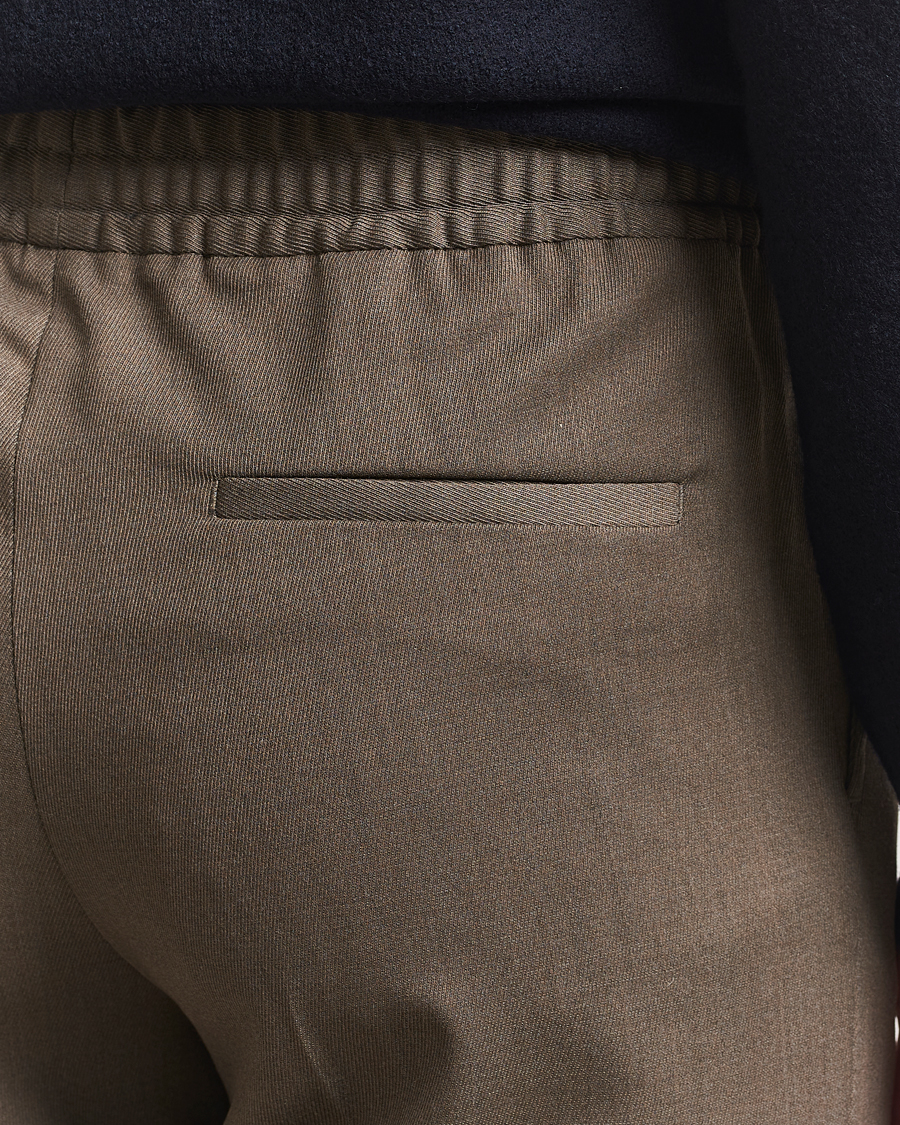 Homme | Pantalons | Filippa K | Theo Relaxed Wool Trousers Driftwood