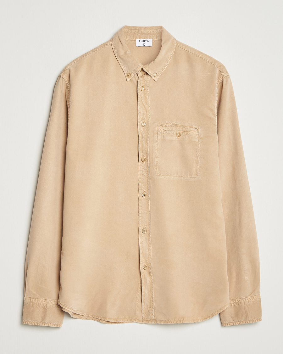Homme | Chemises | Filippa K | Zachary Lyocell Shirt Latte Beige
