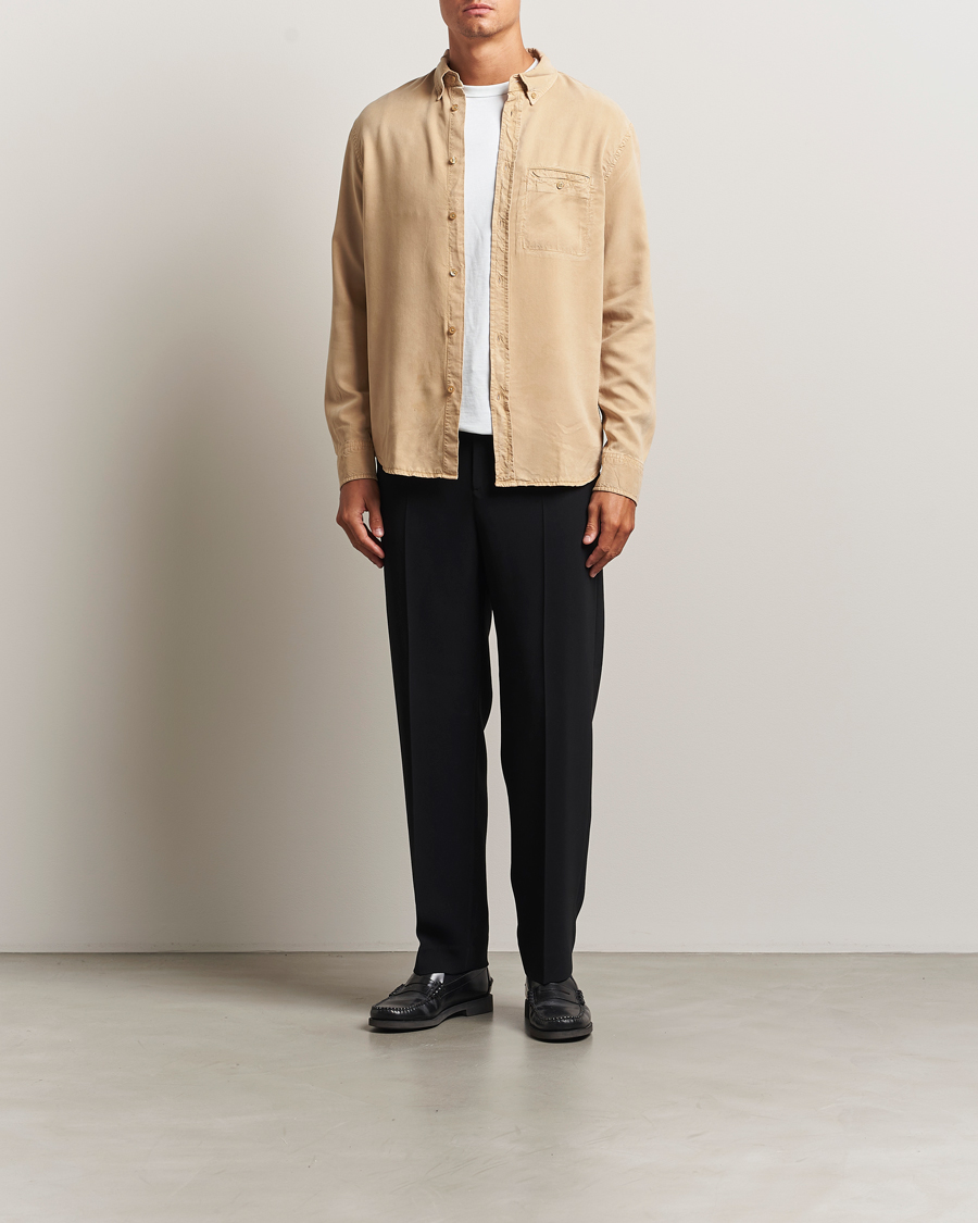 Homme | Chemises | Filippa K | Zachary Lyocell Shirt Latte Beige
