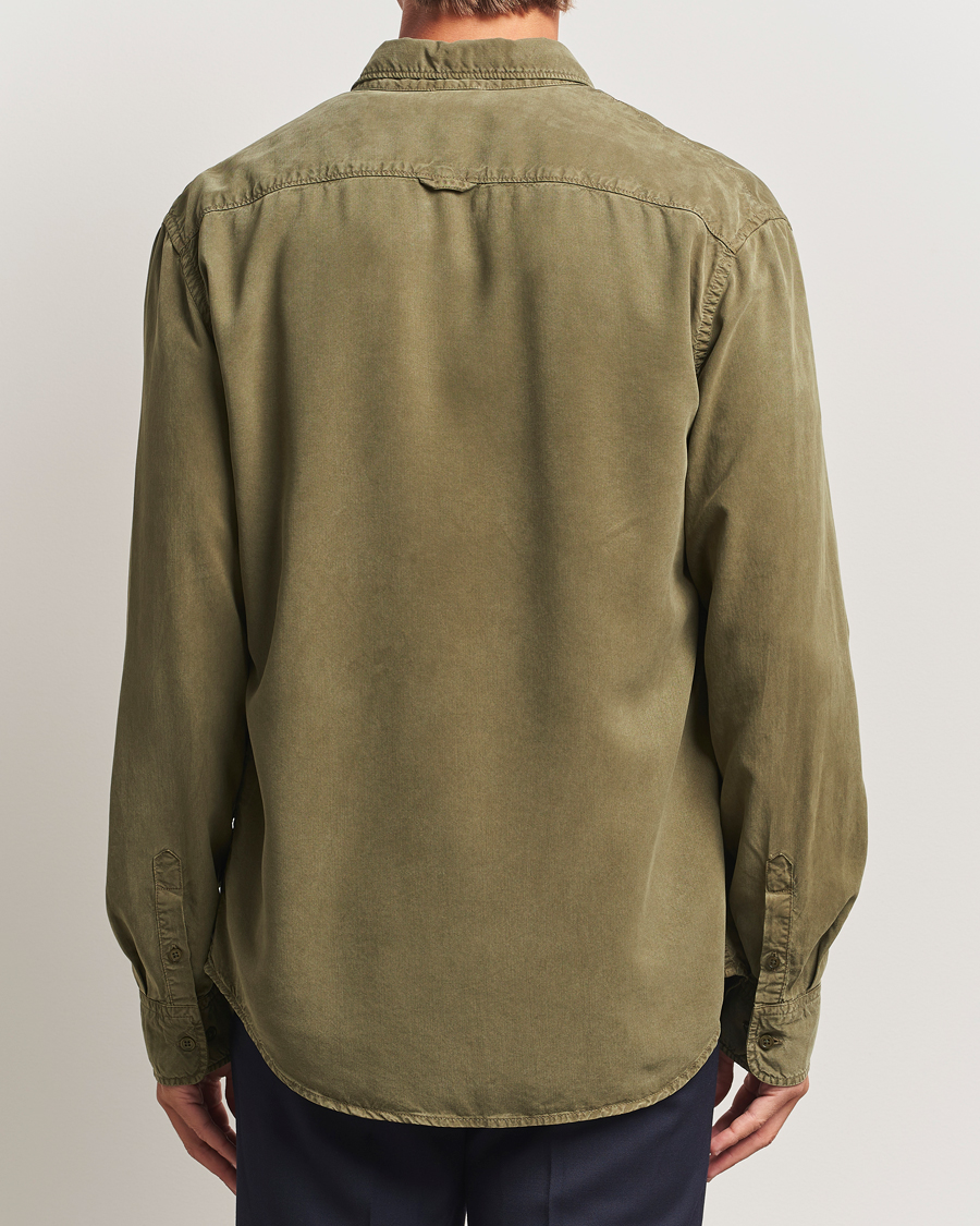 Homme | Chemises | Filippa K | Zachary Lyocell Shirt Dark Olive
