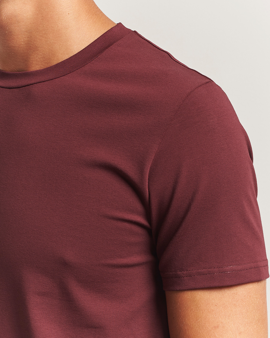 Homme | T-shirts | Filippa K | Soft Lycra T-Shirt Burgundy