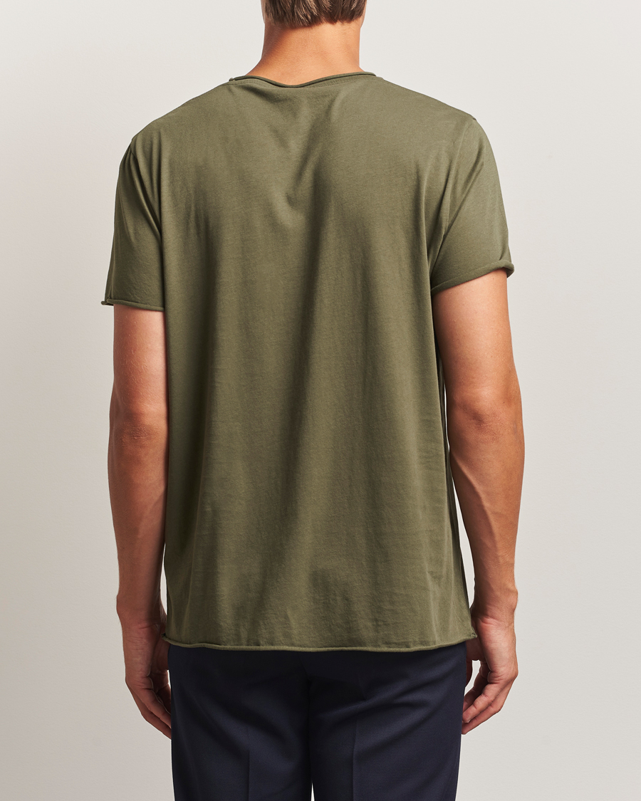 Homme | T-shirts | Filippa K | Roll Neck Crew Neck T-Shirt Dark Olive
