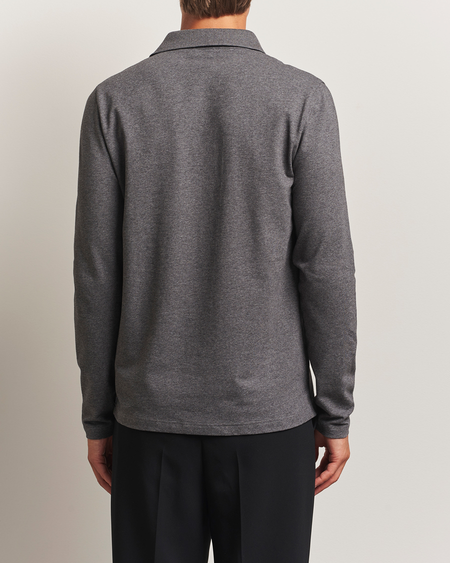 Homme | Pulls Et Tricots | Filippa K | Luke Lycra Polo Shirt Anthracite Melange