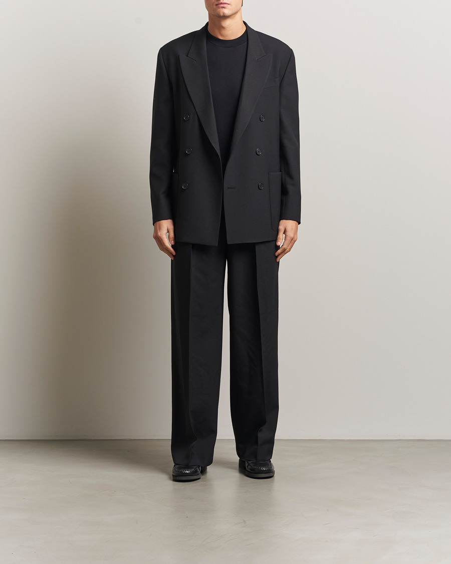Homme | Blazers | Filippa K | Michael Wool Double Breasted Blazer Black