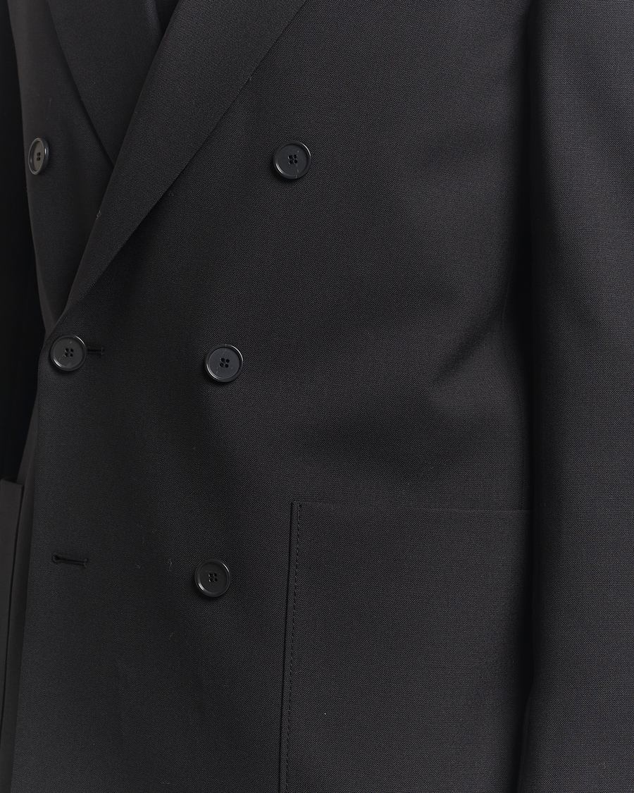 Homme | Blazers | Filippa K | Michael Wool Double Breasted Blazer Black