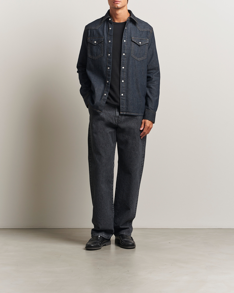 Homme | Chemises | Filippa K | Loose Fit Workwear Jeans Washed Black