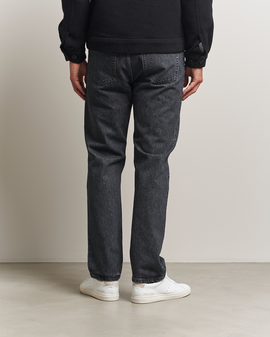 Homme | Pantalons | Filippa K | Tapered Cropped Jeans Washed Black