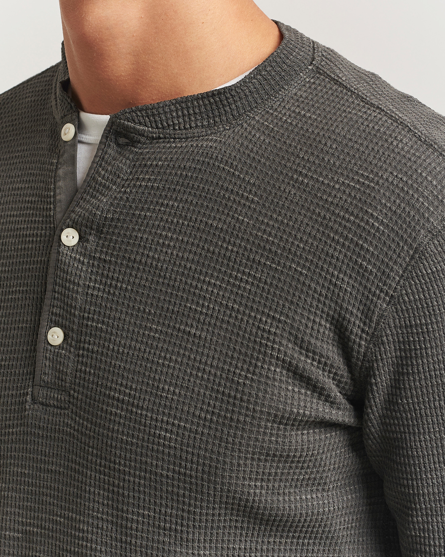 Homme | Pulls Et Tricots | RRL | Long Sleeve Henley Faded Black
