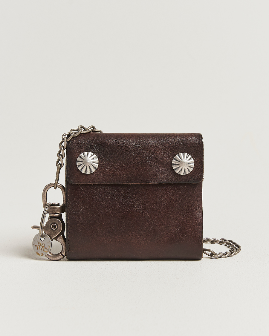 Homme | RRL Concha Ryder Wallet Dark Brown | RRL | Concha Ryder Wallet Dark Brown
