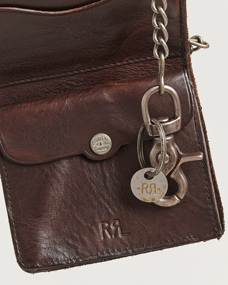 Homme | RRL Concha Ryder Wallet Dark Brown | RRL | Concha Ryder Wallet Dark Brown