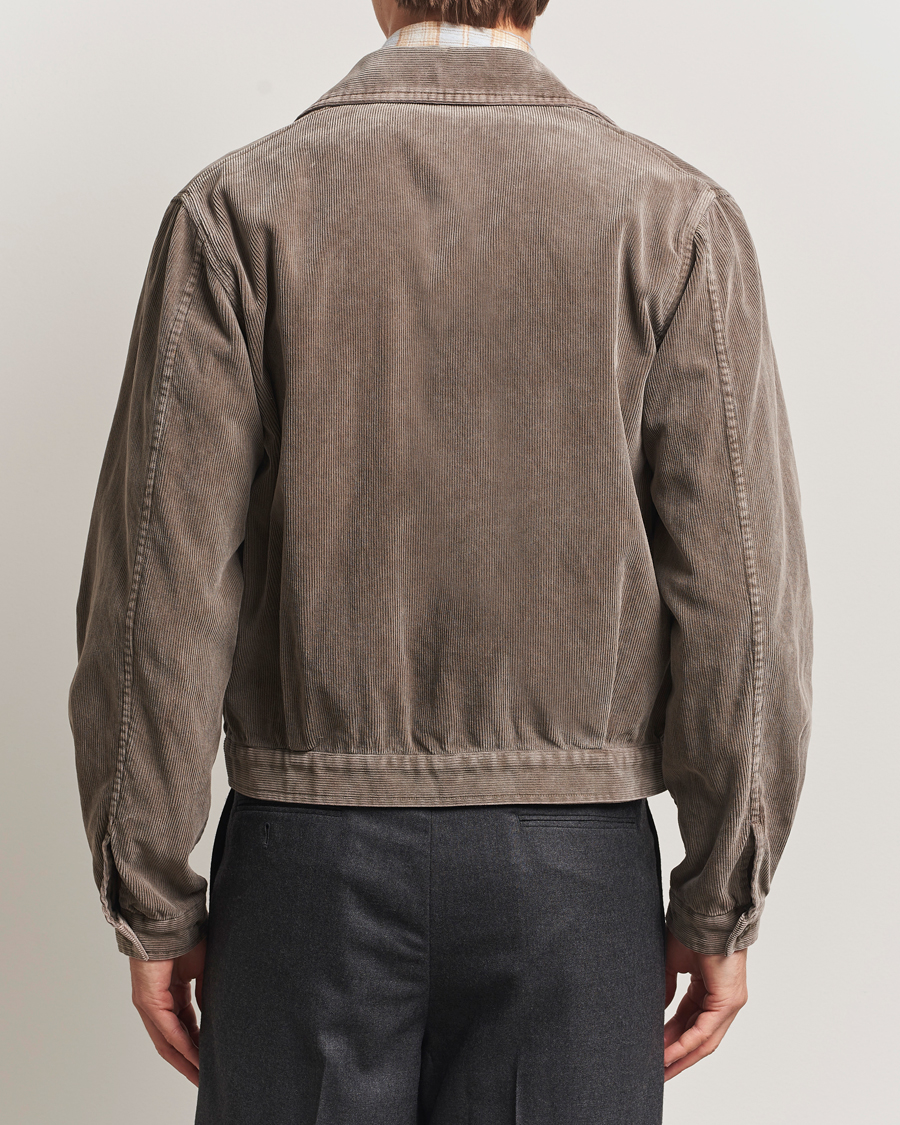 Homme | Manteaux Et Vestes | Auralee | Corduroy Bomber Jacket Olive