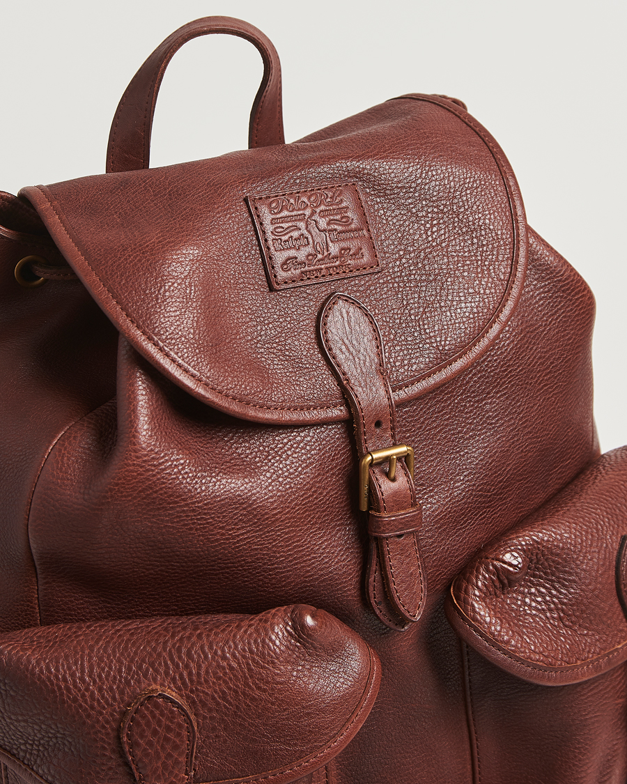Homme | Polo Ralph Lauren Washed Heritage Leather Backpack British Tan | Polo Ralph Lauren | Washed Heritage Leather Backpack British Tan