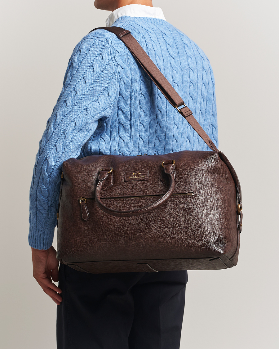 Homme | Sacs | Polo Ralph Lauren | Polo Ralph LaurenPebble Leather Duffle BagDark Brown