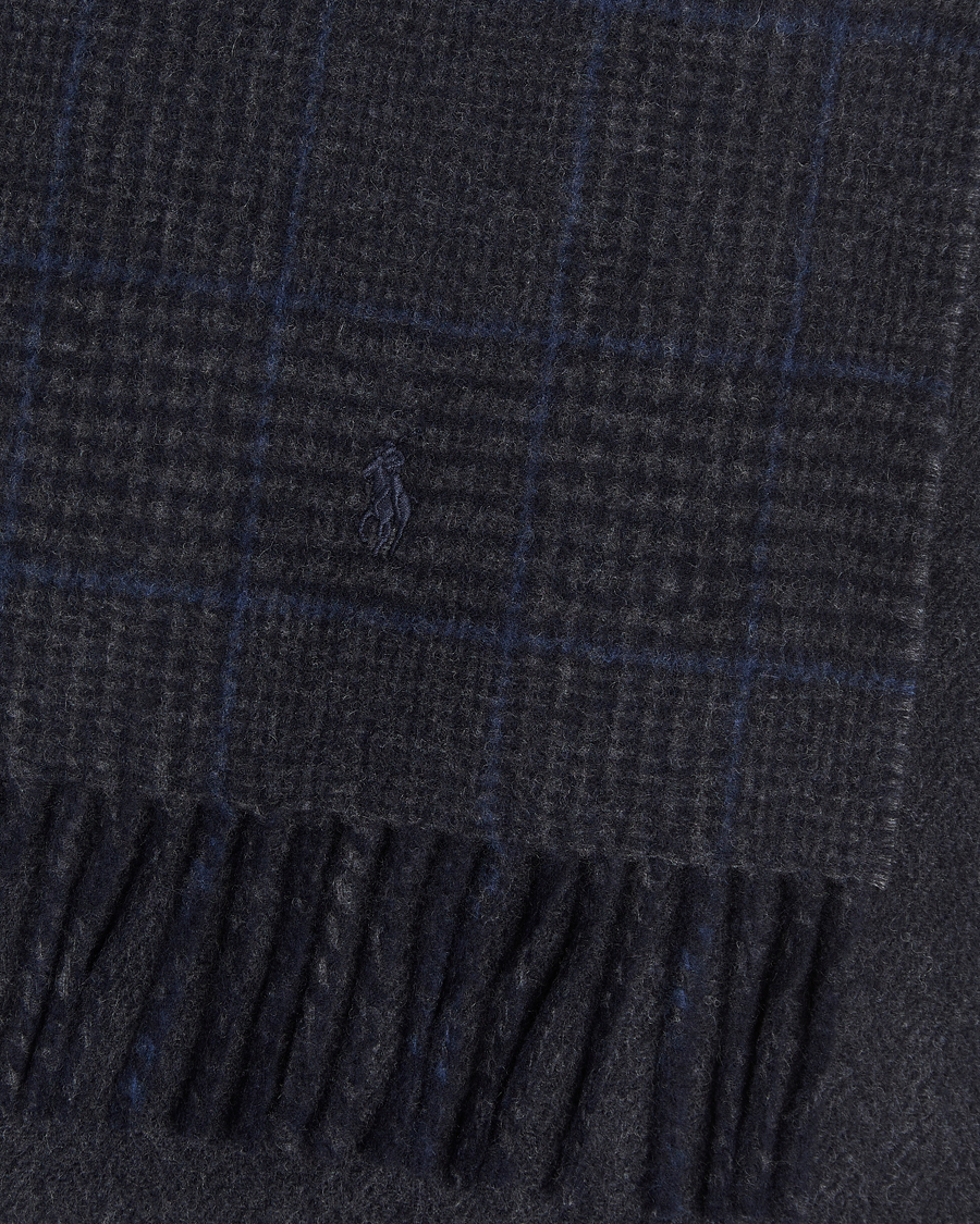 Homme | Écharpes | Polo Ralph Lauren | Wool Blend Scarf Navy Check