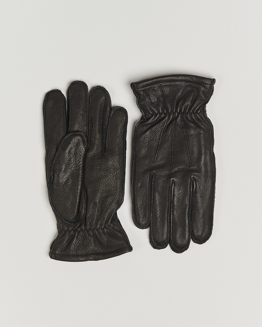 Homme | Polo Ralph Lauren Full Grain Leather Gloves Black | Polo Ralph Lauren | Full Grain Leather Gloves Black