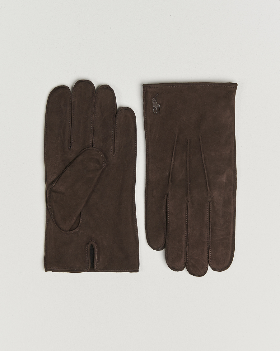 Homme | Gants | Polo Ralph Lauren | Suede Gloves Dark Brown