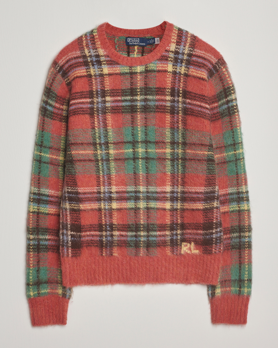 Homme | Pulls Et Tricots | Polo Ralph Lauren | Checked Wool Sweater Red Combo