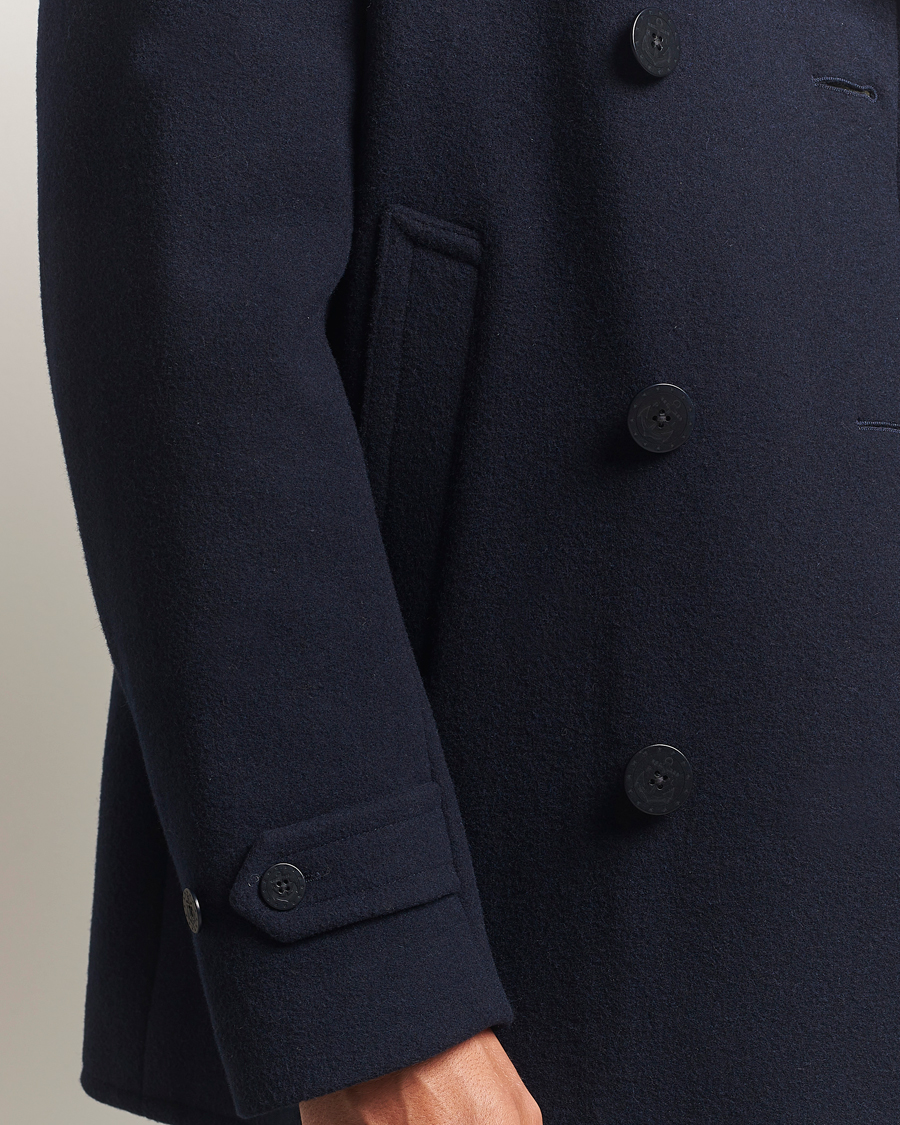 Homme | Manteaux Et Vestes | Polo Ralph Lauren | Lightweight Melton Peacoat Navy