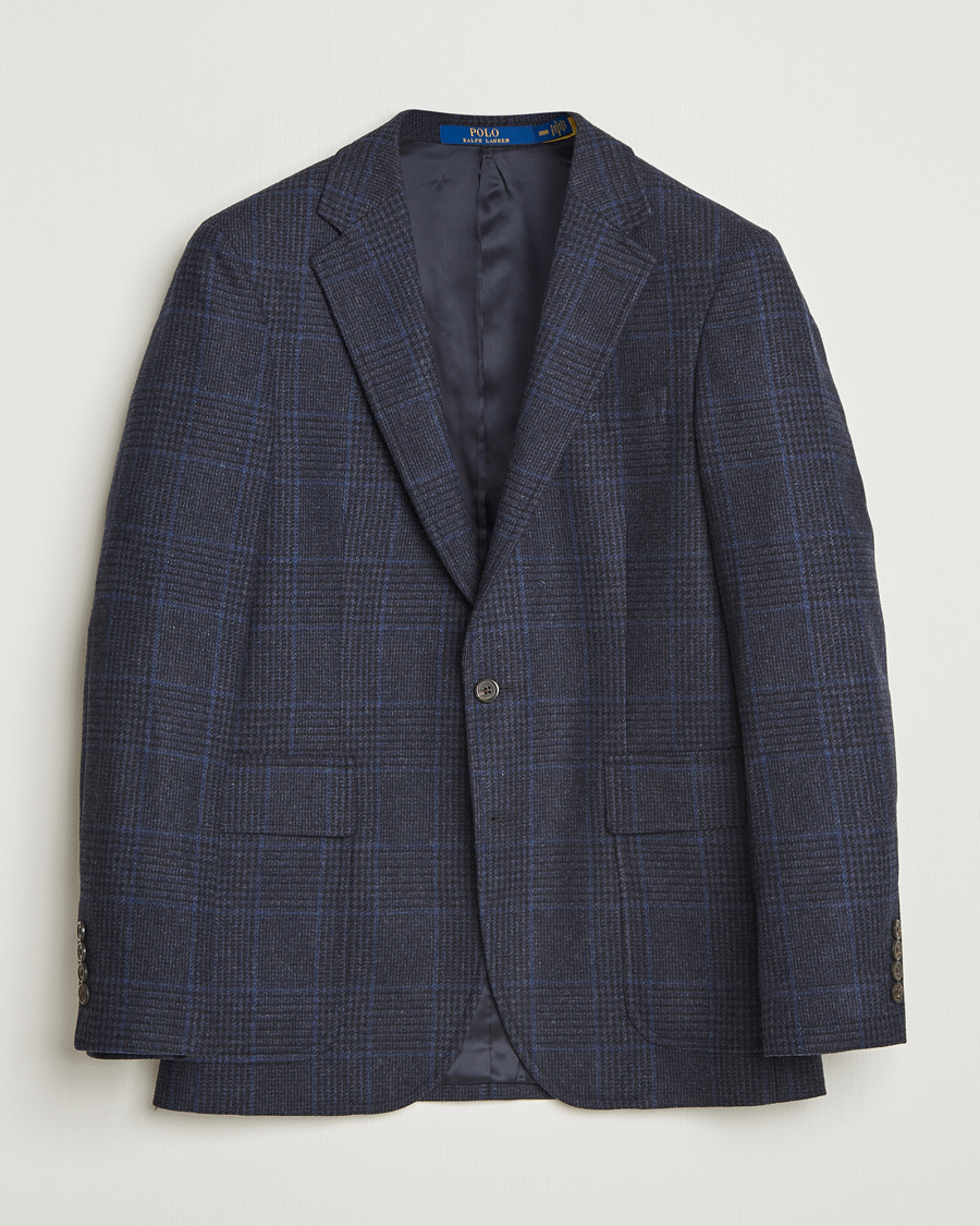 Homme | Blazers | Polo Ralph Lauren | Single Breasted Glenplaid Sportcoat Navy Multi