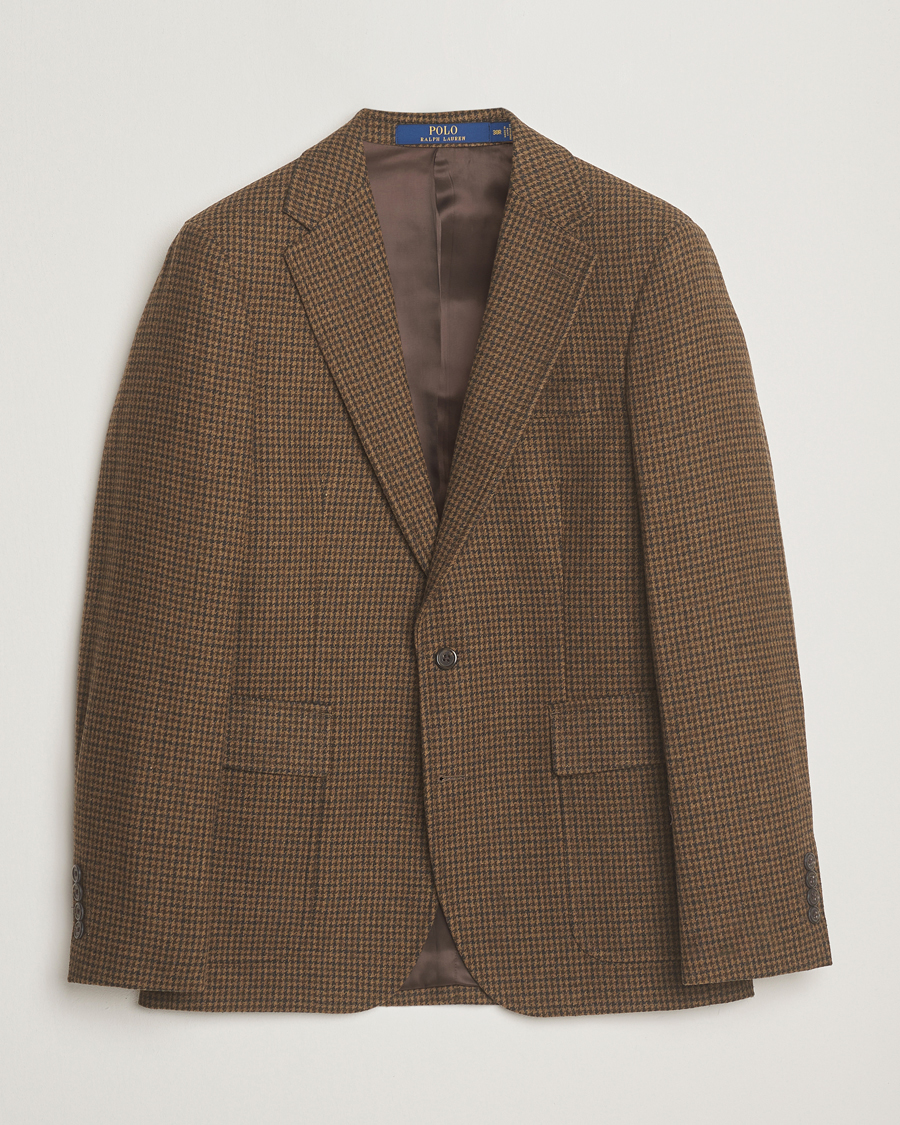Homme | Blazers | Polo Ralph Lauren | Single Breasted Guncheck Sportcoat Olive
