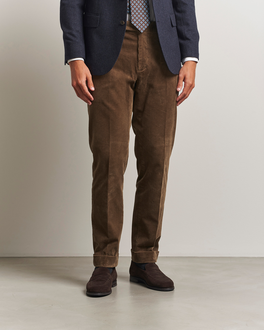 Homme | Pantalons | Polo Ralph Lauren | Stretch Corduroy Trousers Montana Brown