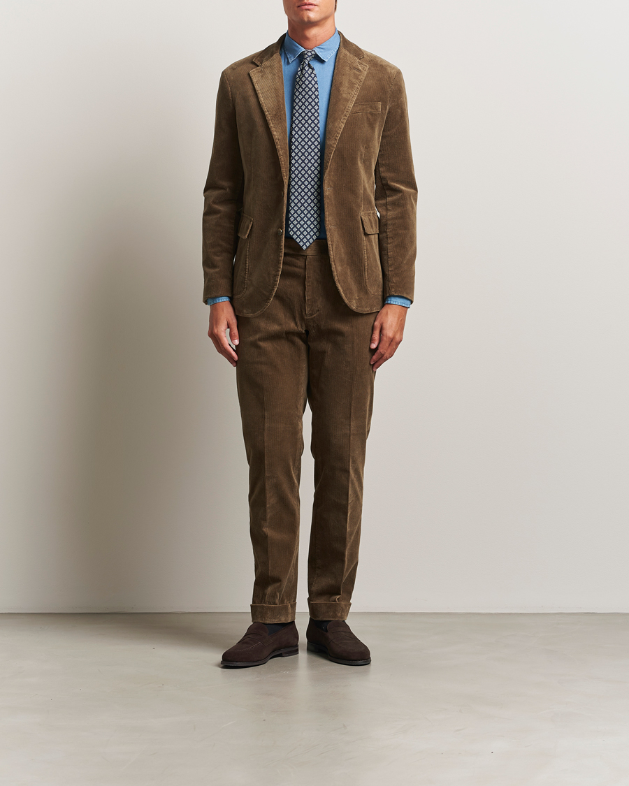Homme | Blazers | Polo Ralph Lauren | Single Breasted Corduroy Sportcoat Montana Brown