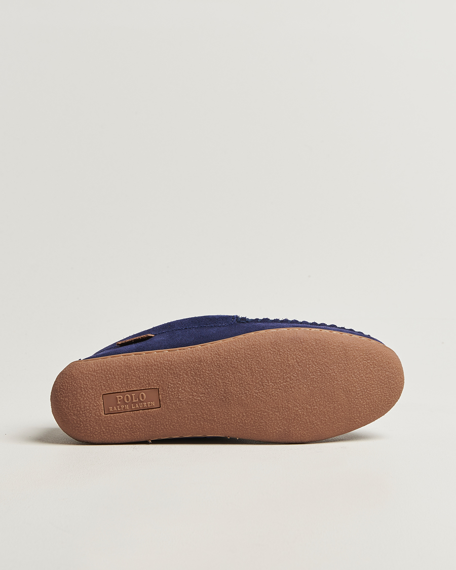 Homme | Polo Ralph Lauren Brenan Slipper Navy Suede | Polo Ralph Lauren | Brenan Slipper Navy Suede