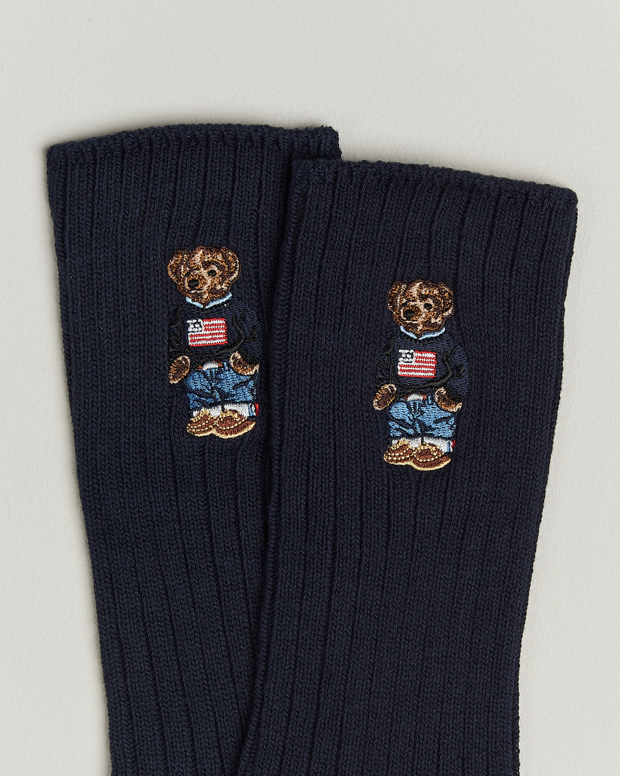 Homme | Sous-Vêtements Et Chaussettes | Polo Ralph Lauren | Embroidered Bear Crew Sock Navy