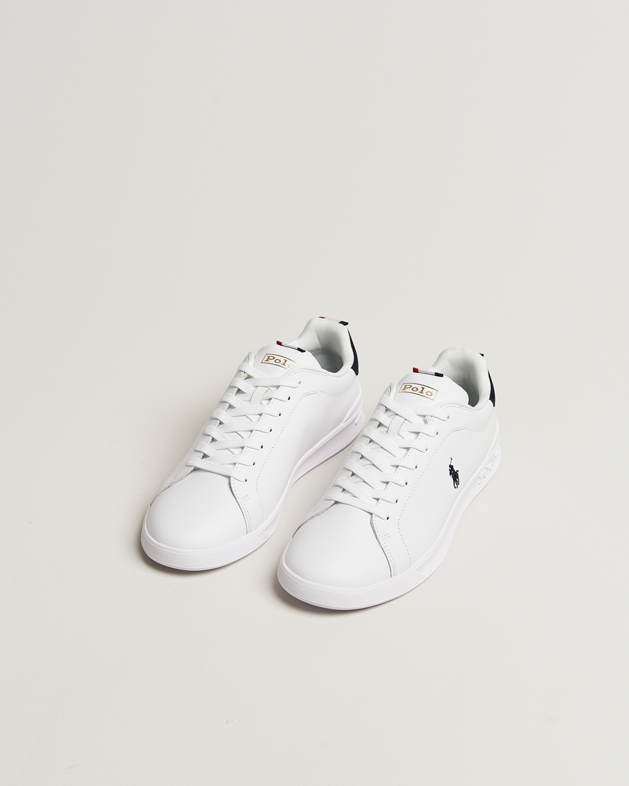 Homme | Baskets | Polo Ralph Lauren | Heritage Court Sneakers White/Navy/Red