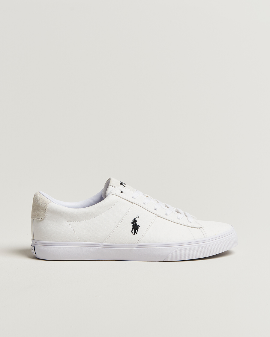 Homme | Baskets | Polo Ralph Lauren | Sayer Canvas Sneakers White/Black