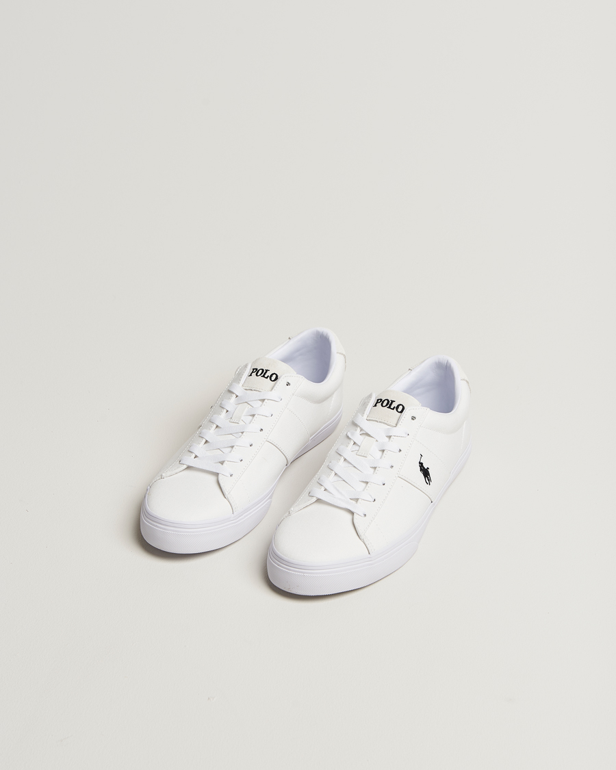 Homme | Baskets | Polo Ralph Lauren | Sayer Canvas Sneakers White/Black