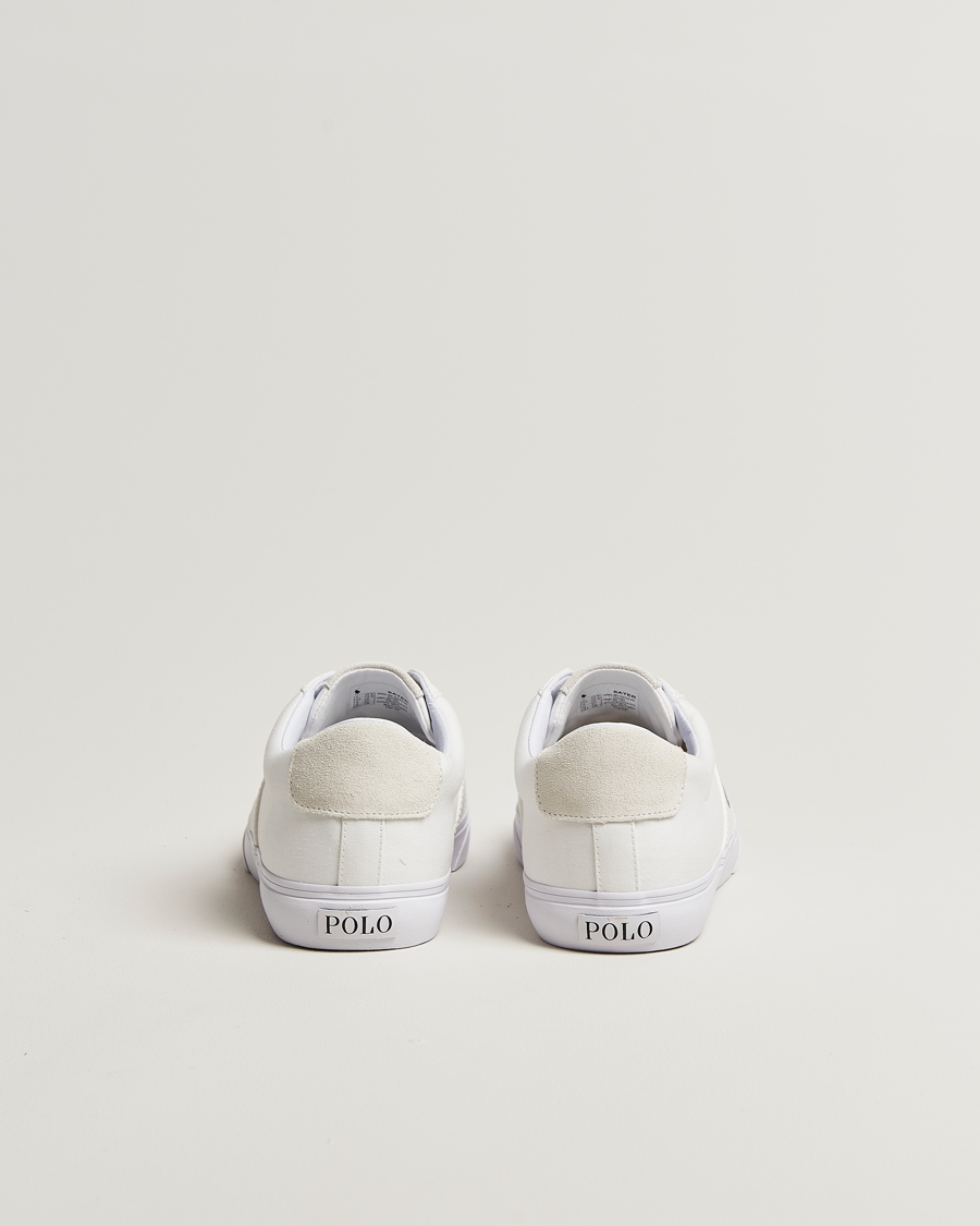 Homme | Baskets | Polo Ralph Lauren | Sayer Canvas Sneakers White/Black