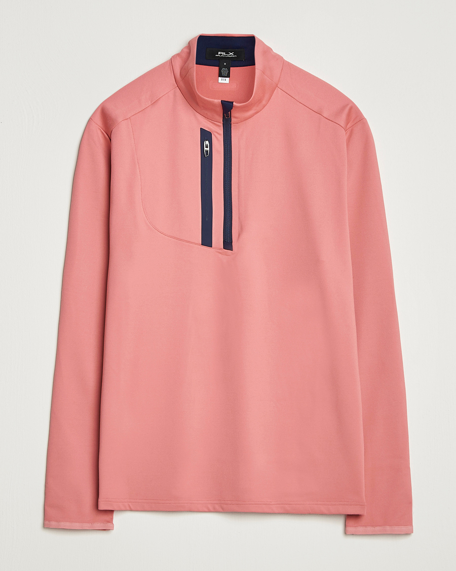 Homme | Vêtements de golf | RLX Ralph Lauren | Luxury Jersey Half Zip Desert Rose