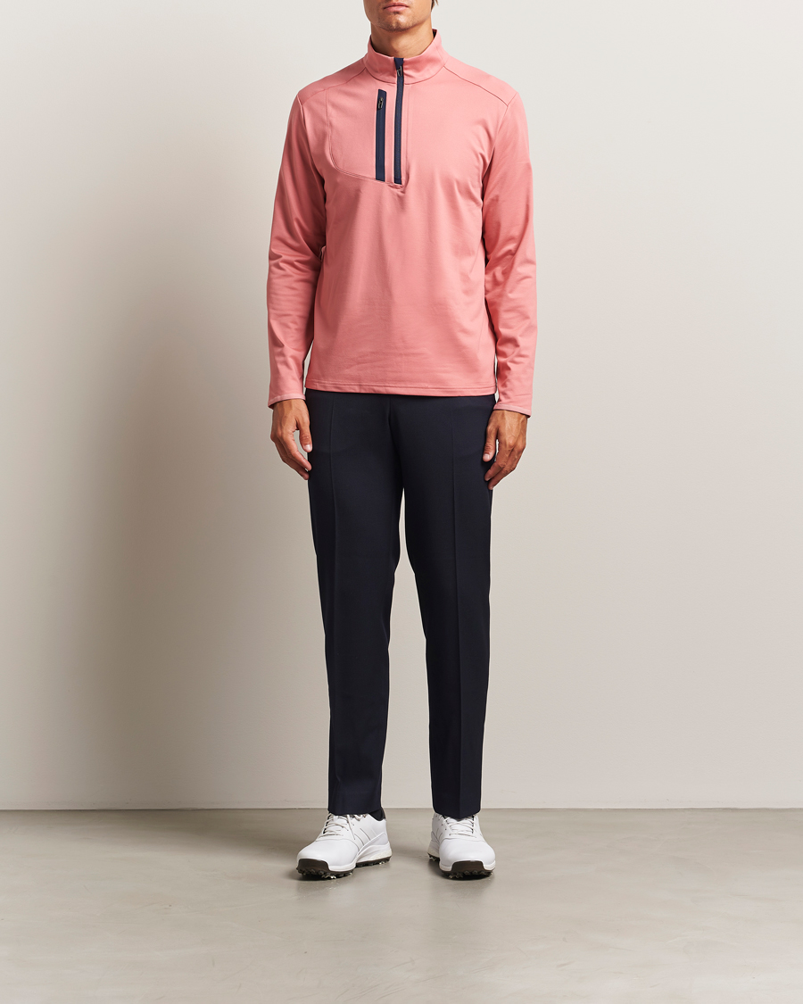 Homme | Vêtements de golf | RLX Ralph Lauren | Luxury Jersey Half Zip Desert Rose