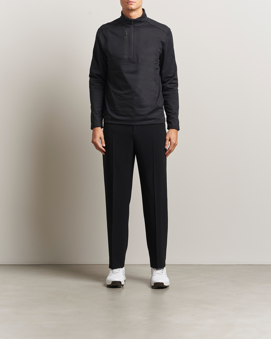 Homme | Pulls Et Tricots | RLX Ralph Lauren | Luxury Jersey Half Zip Polo Black