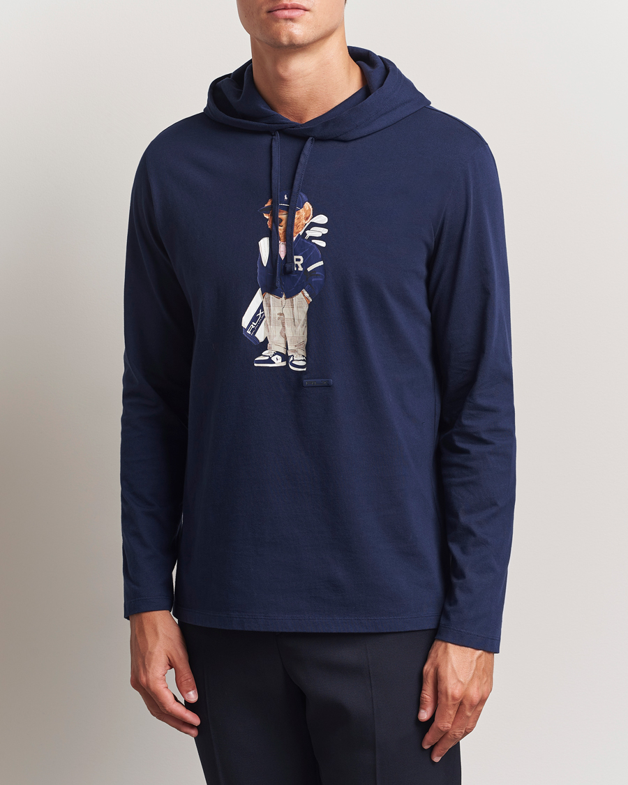 Homme | Pulls Et Tricots | RLX Ralph Lauren | Jersey Bear Hoodie Refined Navy
