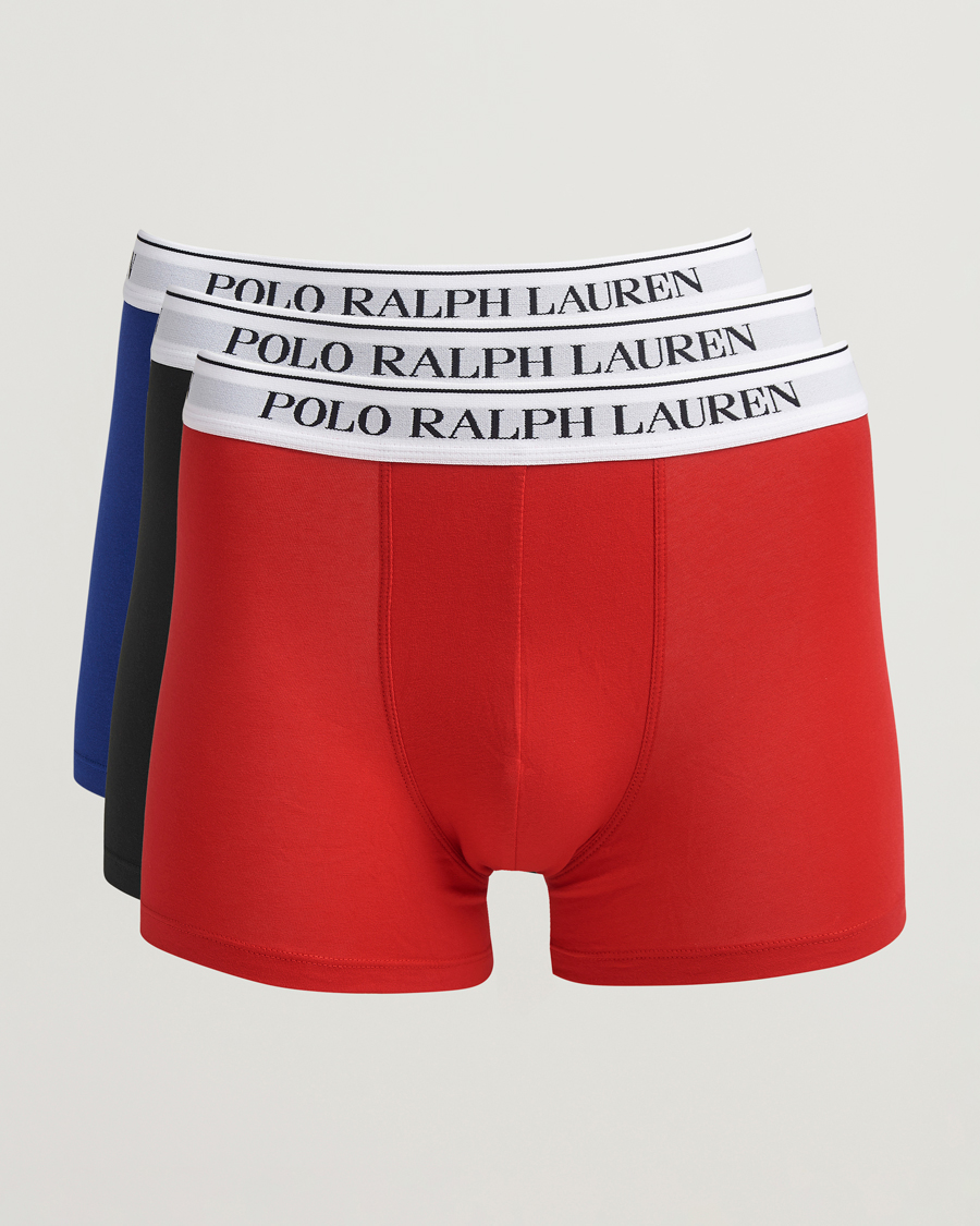 Homme | Sous-Vêtements Et Chaussettes | Polo Ralph Lauren | 3-Pack Trunk RL Red/Heritage Royal/Black