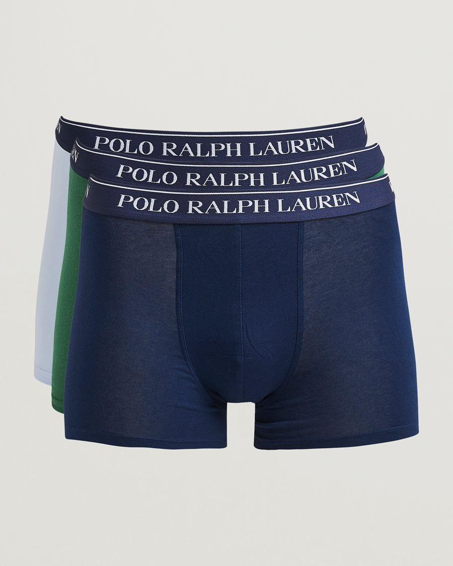 Homme | Sous-Vêtements Et Chaussettes | Polo Ralph Lauren | 3-Pack Trunk Blue/Green/Navy