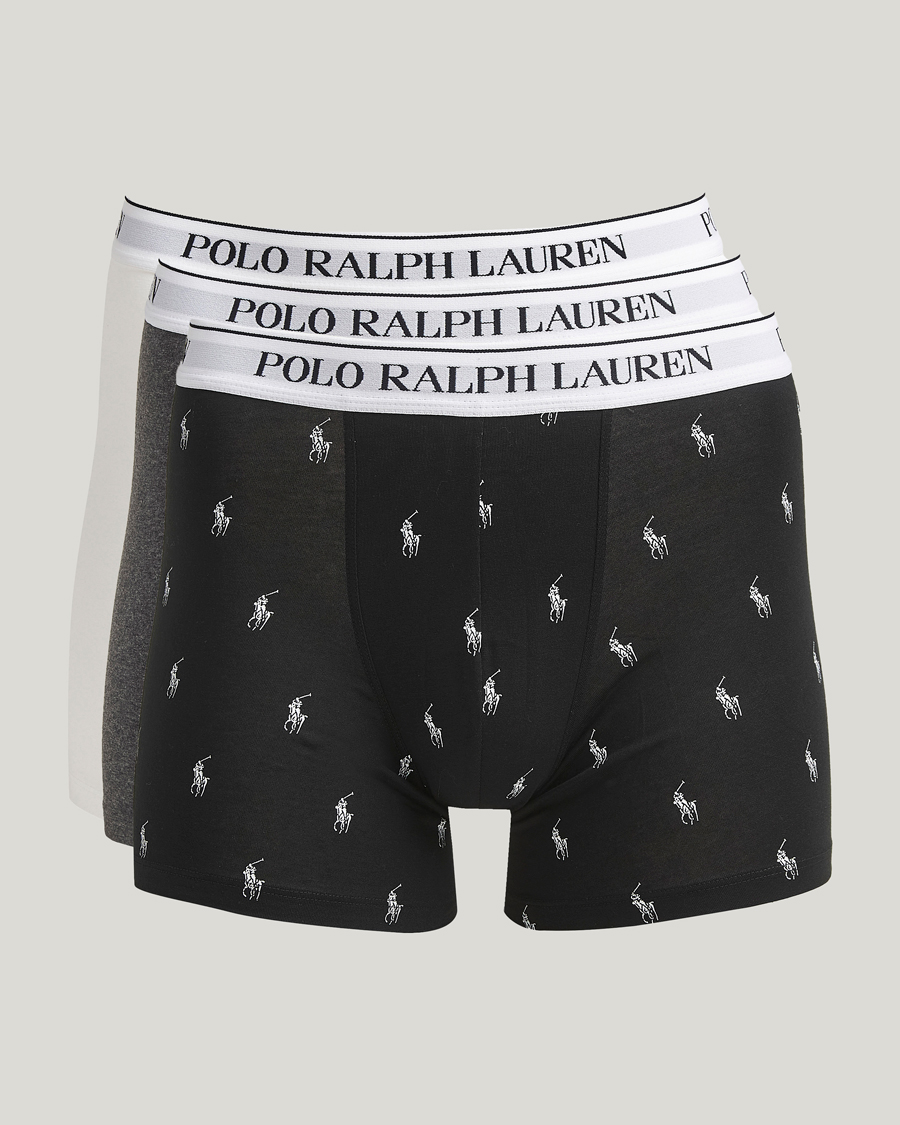 Homme | Sous-Vêtements Et Chaussettes | Polo Ralph Lauren | 3-Pack Boxer Brief Black/Grey/White