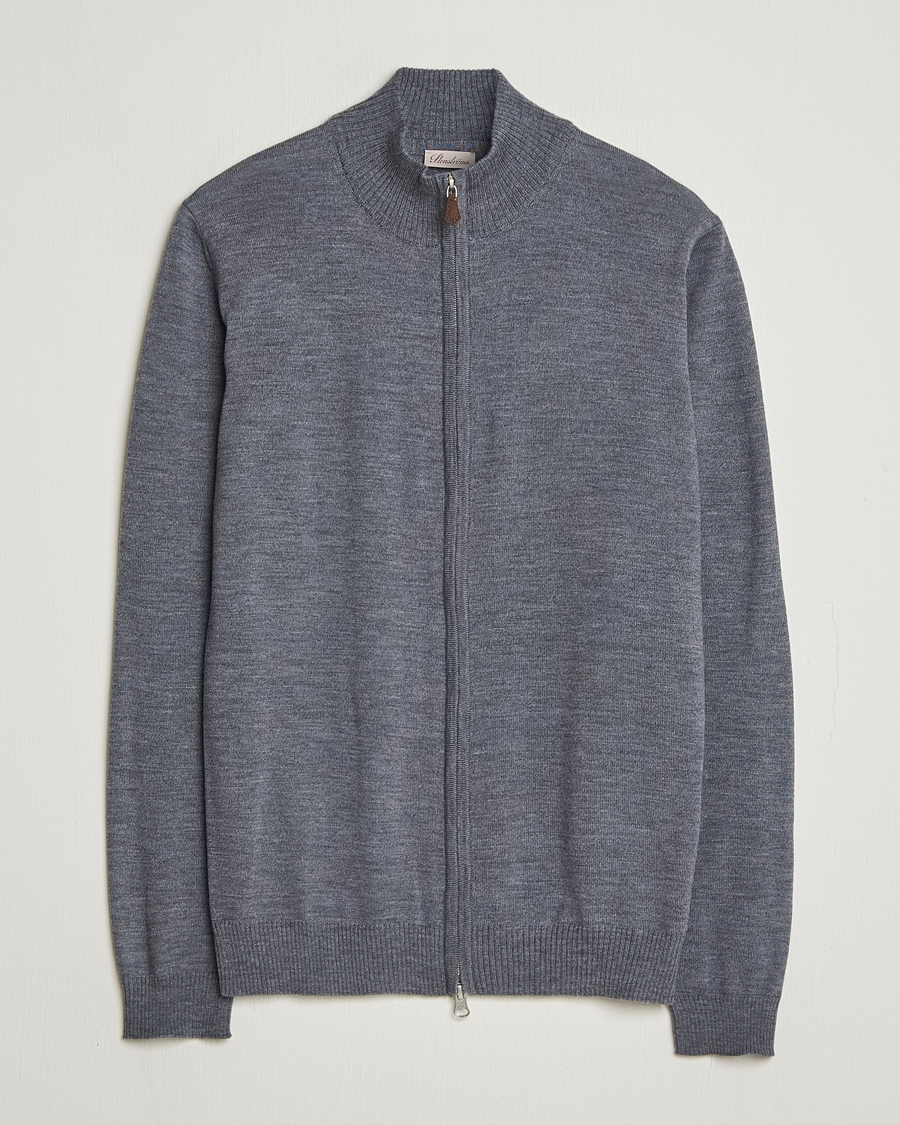 Homme | Pulls Et Tricots | Stenströms | Merino Full Zip Grey
