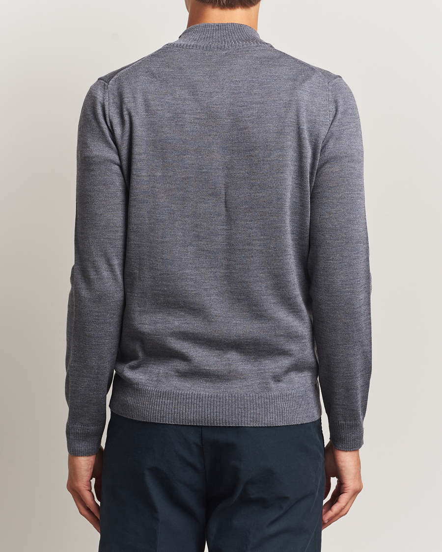 Homme | Pulls Et Tricots | Stenströms | Merino Half-Zip Grey