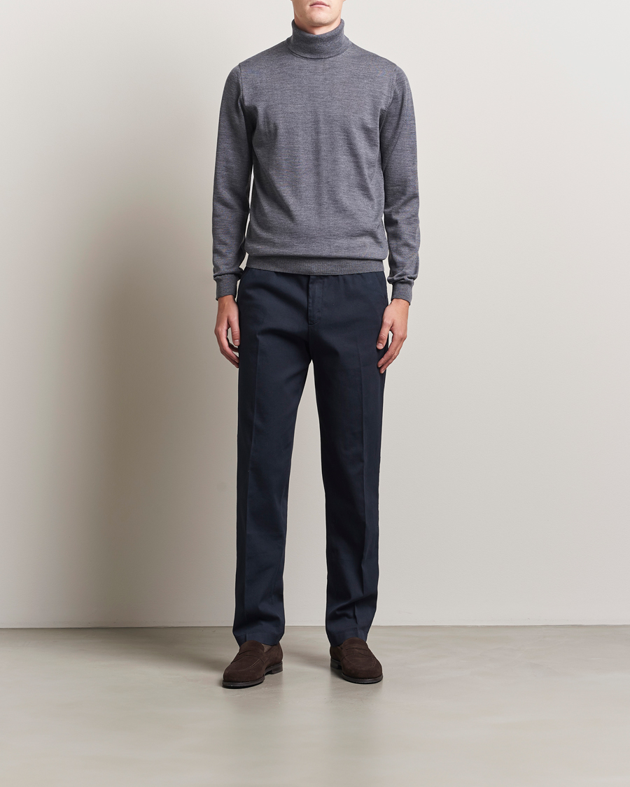 Homme | Pulls Et Tricots | Stenströms | Merino Rollneck Grey