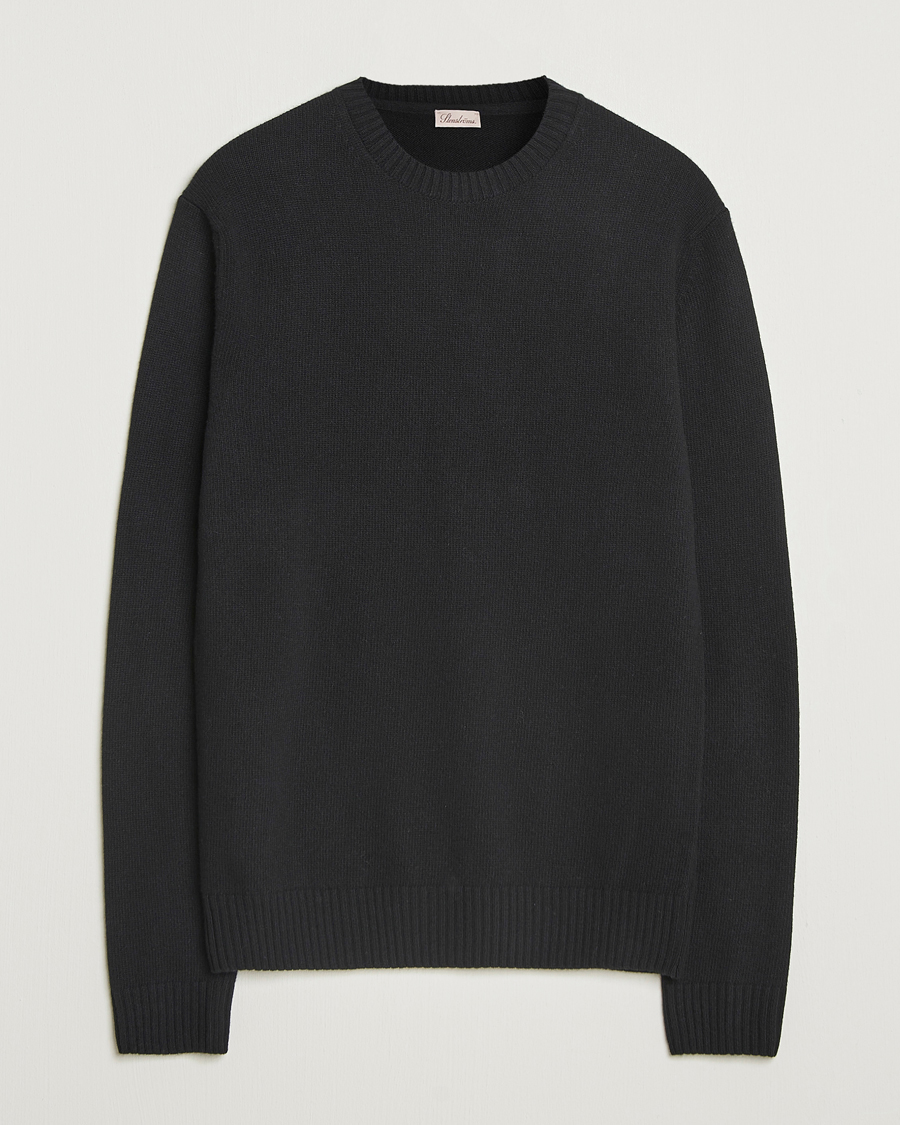 Homme | Pulls Et Tricots | Stenströms | Brushed Merino Crew Neck Black