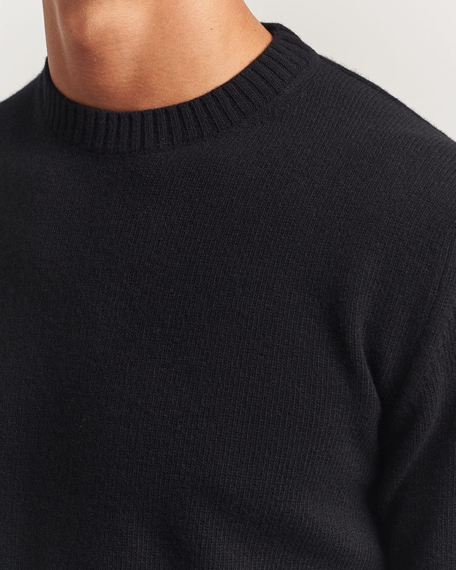Homme | Pulls Et Tricots | Stenströms | Brushed Merino Crew Neck Black